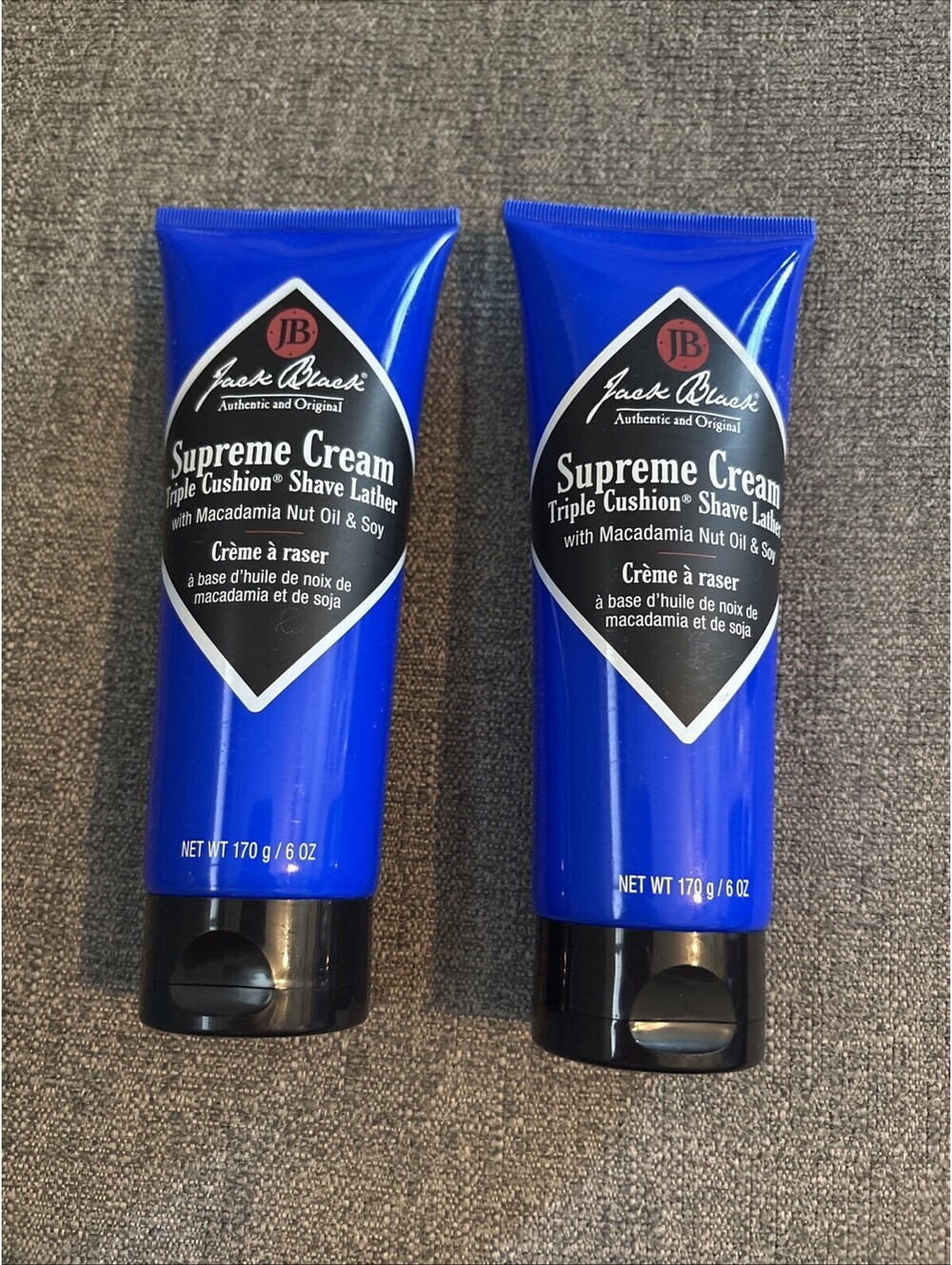 Jack Black SUPREME CREAM Triple Cushion Shave Lather 6 OZ Tube